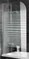 Schulte D1650 Badewannenaufsatz Duschwand Faltwand 1400x800 Querstreifen Lager