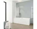 Badewannenaufsatz 1-teilig SCHULTE Komfort ExpressPlus 80 x 140 cm Glasdekor Que