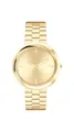 Calvin Klein Zwei-Zeiger-Quarzwerk-Uhr für Damen Kollektion Twisted Bezel mit Goldfarben Edelstahlarmband - 25100094