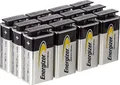 12x Energizer Industrial Batterien 9 Volt Alkaline Bulk, 6LR61, 623866 6LR22