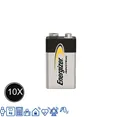10 x Energizer Industrial 9V Block Alkaline E-Block 6LR22 Batterie - Rauchmelder