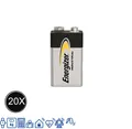 20 x Energizer Industrial 9V Block Alkaline E-Block 6LR22 Batterie - Rauchmelder