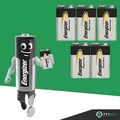5 x Energizer Industrial 9V Block Alkaline E-Block 6LR21 Batterie - Racuhmelder