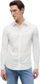 Tommy Jeans Herren Hemd TJM Original Langarm, Weiß (Classic White), L