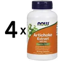 4 x NOW Foods Artichoke Extract, 450mg - 90 vcaps (166,53 EUR/kg)