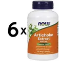6 x NOW Foods Artichoke Extract, 450mg - 90 vcaps (166,57 EUR/kg)