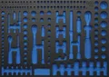 BGS 3/3 Werkstattwageneinlage (408x567x32 mm) leer für Steckschlüssel Satz Pro T