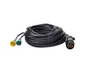 ProPlus 7 poliger Kabelsatz für Kfz-Anhänger 5 / 7 / 9m mit Steckverbindern Fahrzeugleitung, (900 cm), einfache Montage
