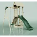 Spielturm Göteborg Aus Holz In Grünkinderschaukel - Polarplay