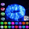 LED Schlauch RGB Außen 10M 100 LED mit USB IP68 Wasserdicht Lichtschlauch 16 ...