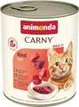 animonda Carny Katzen Nassfutter Rind pur (6 x 800g), getreidefreies Katzen Nassfutter ohne Zucker, mit frischen fleischigen Zutaten