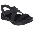 Skechers Women's Go Walk Flex Sandal-Glimmer Up Hands Free Slip-ins, Schwarz/Schwarz, 38 EU