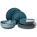 Rosenthal Kombiservice Junto, Blau, Keramik, 18-teilig, 31.7x28.1x32 cm, DIN EN ISO 14001, DIN EN ISO 9001, Essen & Trinken, Geschirr, Geschirr-Sets, Kombiservice