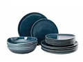 Rosenthal Geschirr-Set Teller-Set 18-tlg. Junto Ocean Blue, Porzellan