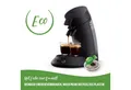 Philips Senseo Kaffeepadmaschine Original Plus ECO CSA210/22, mit zwei Kaffee-Einstellungen, aus 80% rec. Plastik