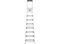 Stufenstehleiter Hailo L80 ComfortLine, EN 131, mit Multifunktionsschale & XXL-Stufen, bis 150 kg, 8 Stufen