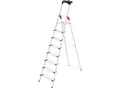 Hailo Alu-Stufenstehleiter ComfortLine L80, Tragfähigkeit 150 kg, 8 Stufen, ab 5 Stk