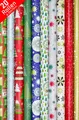 20 Rollen Geschenkpapier Weihnachten Verpackung Geburtstag Feier Papier 200x70cm