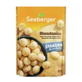 Seeberger Macadamias geröstet & gesalzen: Feinstens veredelte Macadamianüsse - schonend geröstet mit feiner Salznote - intensiv nussig - geschält, vegan (1 x 125 g)