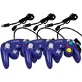 3 original Gamecube Controller Lila Purple + 3 Controller Verlängerunge