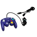 Original Gamecube Controller Lila Purple mit Controller Verlängerung