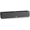 Lechuza BALCONERA Cottage 100 Blumenkasten, granit, 99 x 19 x 19cm, aus Kunststoff, mit Wasserspeicher
