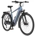 FISCHER E-Bike Trekking VIATOR 6.8I ULTIMATE, Rahmenhöhe 55 cm, Akku 711 Wh, Mittelmotor, Kettenschlatung - Blau