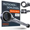 Doppel Ratschenschlüssel 10 13 17 19 mm  Umschaltbare Ratschenfunktion  Präzi...