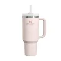 STANLEY 1913 Quencher H2.0 Flowstate Trinkflasche Mit Strohhalm 1.2L - Thermobecher Kühlt 11 Stunden - 48 Stunden Eisgekühlt - Spülmaschinenfest - Thermosflasche BPA Frei - Edelstahl - Rose