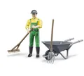 BRUDER BWWORLD -Figur Set Farmer mit Zubehör