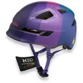 KED Pop II Kinder Fahrradhelm mit LED Rücklicht – Verbesserte Belüftung Für Mehr Komfort Und Sicherheit Farbe: lilac green Größe: 52-56 (M) - Lila
