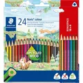 Staedtler Buntstifte Noris Colour, 187 C18P1, farbig sortiert, 24 Stück