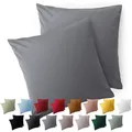 Blumtal Kissenbezug, Grau, Textil, Rechteckig, 80x80 cm, Oeko-Tex® Standard 100, Schlaftextilien, Bettwäsche