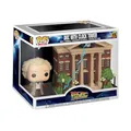 Funko Pop! Town: BTTF - Dr. Emmett Brown - Doc mit Clock Tower - Back to The Future - Vinyl-Sammelfigur - Geschenkidee - Offizielle Handelswaren - Spielzeug Für Kinder und Erwachsene