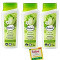 3x Balea Pure Frische Shampoo + 1x Bebe festeDuschpflege | 3x 300ml | mit grünem Apfelduft | ohne Silikone