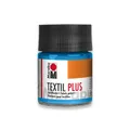 Marabu Textil Farbe Plus hell blau 50ml Glas volldeckend waschbeständig Deckkraf