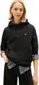 Tommy Jeans Damen Tjw Reg Flag Hoodie Dw0dw19958 Pullover-Kapuzenpulli, Black (Black), M EU