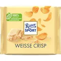 Ritter-Sport Tafelschokolade Weiß + Crisp, 100g