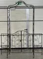 2.Wahl B-Ware Rosenbogen mit Tor Pforte 101759 Metall Gartentor  Rankgerüst