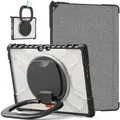 Für Microsoft Surface Pro 8 aufstellbare Outdoor Hybrid Transparent 360 Grad mit Trage Gurt Tablet Tasche Etuis Cover Case Schutz Robust Neu