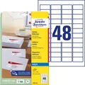 Avery-Zweckform J4791-25 Adress-Etiketten 45.7 x 21.2 mm Papier Weiß 1200 St. Permanent haftend Tintenstrahldrucker, Handbeschriftung