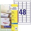 AVERY Zweckform 1.200 Adressetiketten J4791-25 weiß 45,7 x 21,2 mm