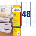 AVERY Zweckform J4791-25 Adressetiketten/Adressaufkleber (1.200 Etiketten, 45,7x