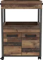 Barschrank FORTE "Homebar", grau (betonoptik dunkelgrau, old, wood vintage), B:60cm H:88,2cm T:40cm