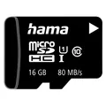 Hama microSDHC 16GB +Adapter/Mobile (16 GB, microSDHC, U1, UHS-I) (00124138)