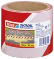 TESA 58137 - Absperrband tesa Signal, 100 m x 80 mm, rot/weiß