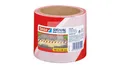 Warnband ohne Kleber beidseitig bedruckt 100m 80mm weiß-rot 58137-00000-