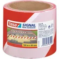 tesa Signal Absperrband, nicht klebend, rot-weiß, 100m x 80mm | Neu