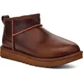 Ugg Classic Ultra Mini Leather Regen Stiefeletten EU 36 Frau EU 36 - 36