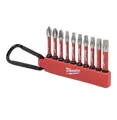 3 x Milwaukee SHOCKWAVE Karabiner-Set 10-teilig PH/PZ/TX Bitset Bit